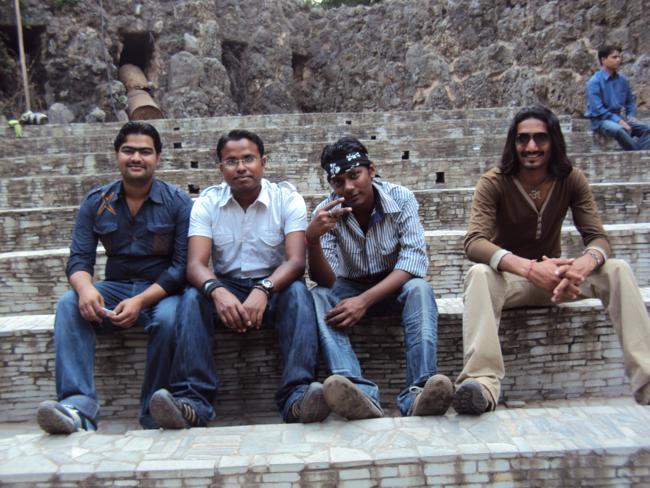 Inder Singh Sanjay And friends at chandigarh rock garden