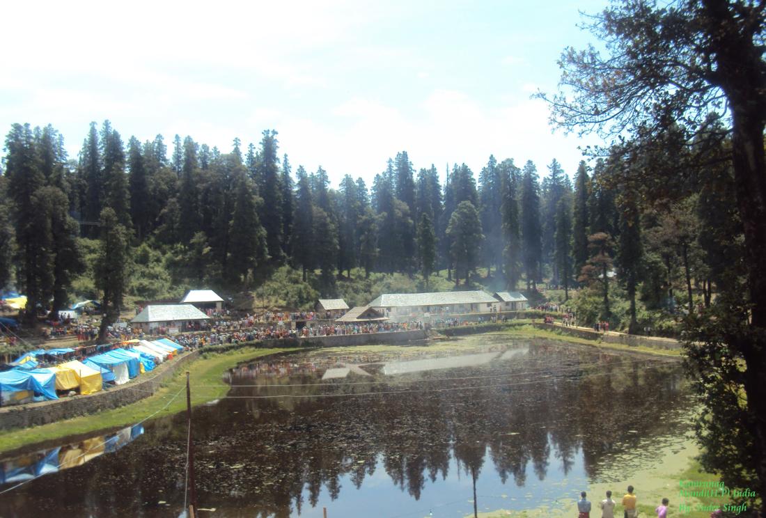 Beautiful View of kamrunag Vally Mandi District Himachal Pradesh