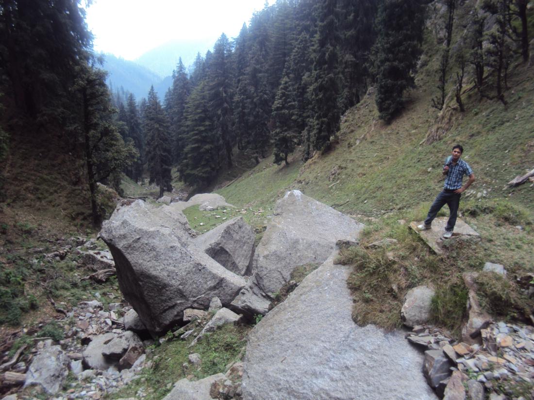 Beautiful view of Bada Nirol Vally Kamrunag and Shikari Devi Hills