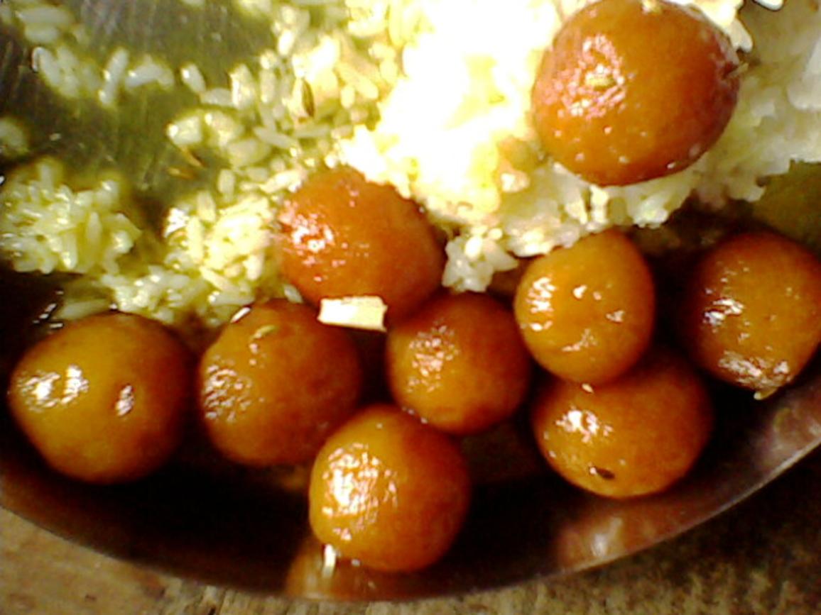 Gulabjamun Sweet dish in my plate