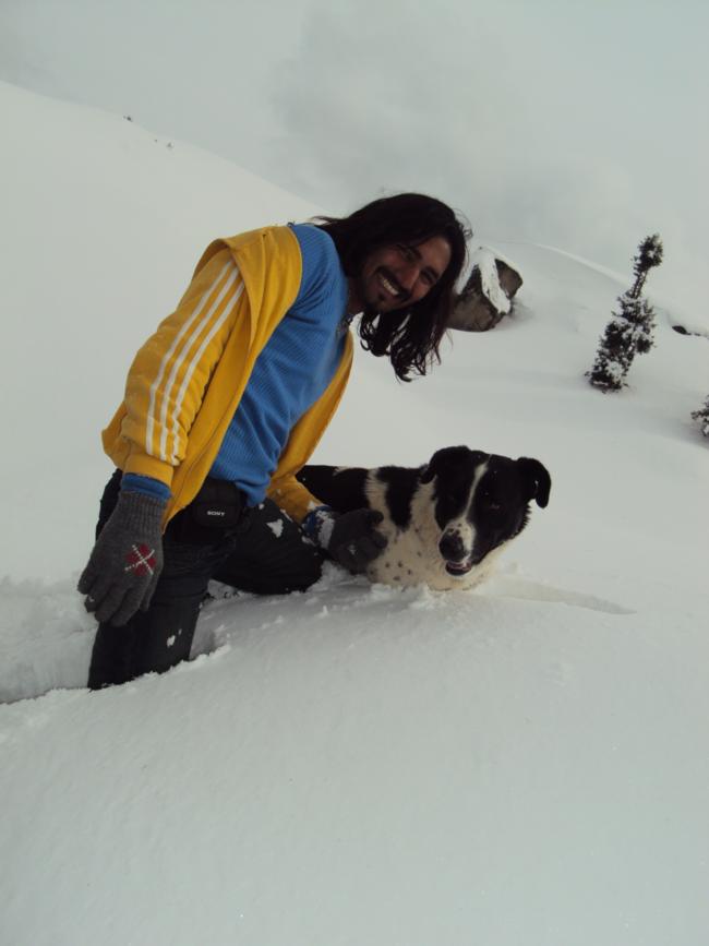 Inder Singh With Tiger on Shikari Hills