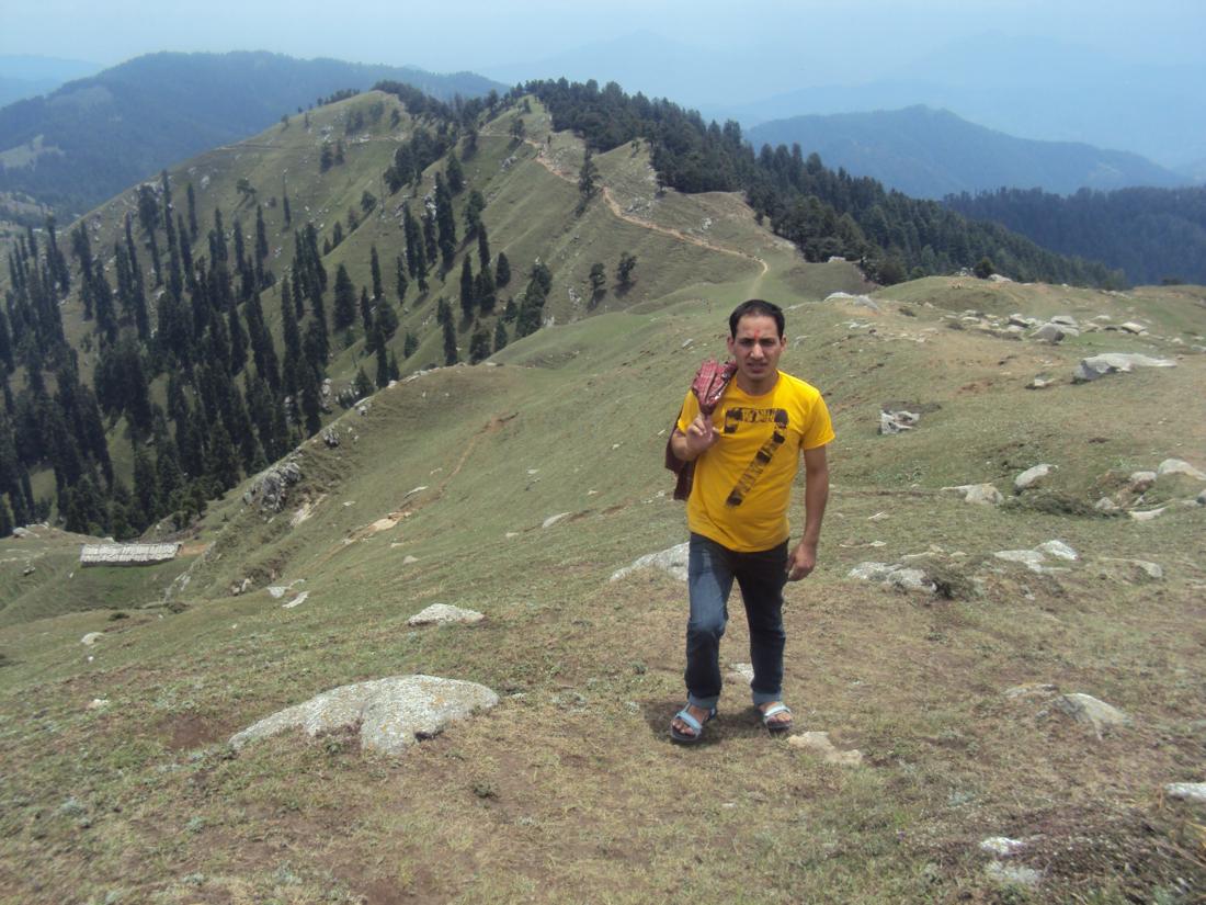Jivan lal On tracking of Shikari Hills from Kamrunag Vally