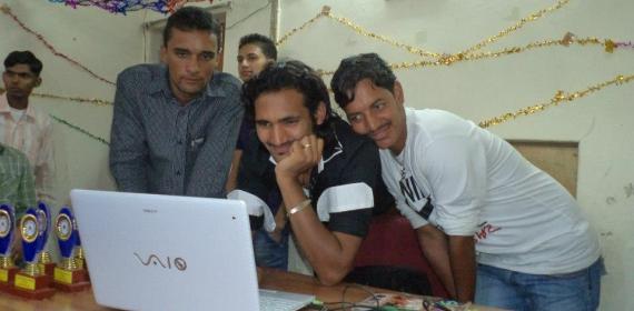 Inder SIngh, Gulab Singh, Deep Kumar at Jivisha Institute