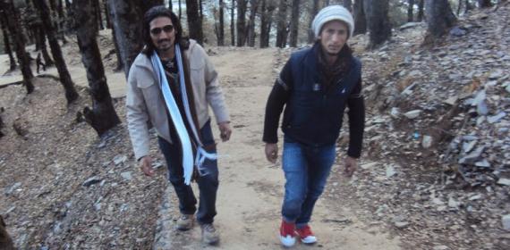 Inder Singh And Nima Negi On Hills of janjalhi and Shikari mata MAndi Himachal India Climb Up