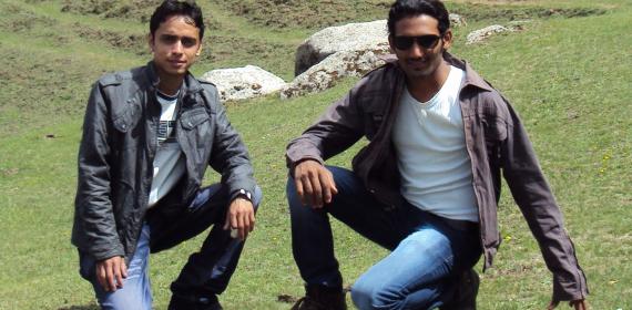Inder Singh and Sanju at Shikari hills