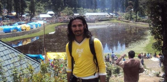 Kamrunag Lake Jhill Created from water started from Stone Inder And Sanjay