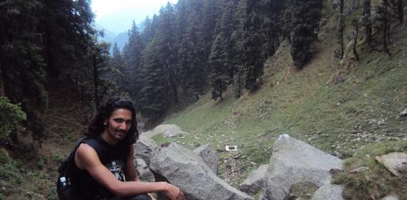 Lost inside thick Forest but covered up soon by climbing a straight mountain of shikari devi