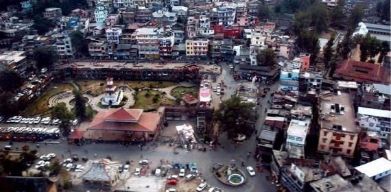 View of Mandi Town Himachal Pradesh
