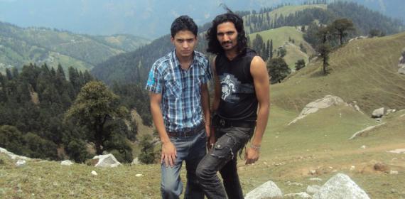 Sanjay And Inder SIngh above karsong vally Kamrunag